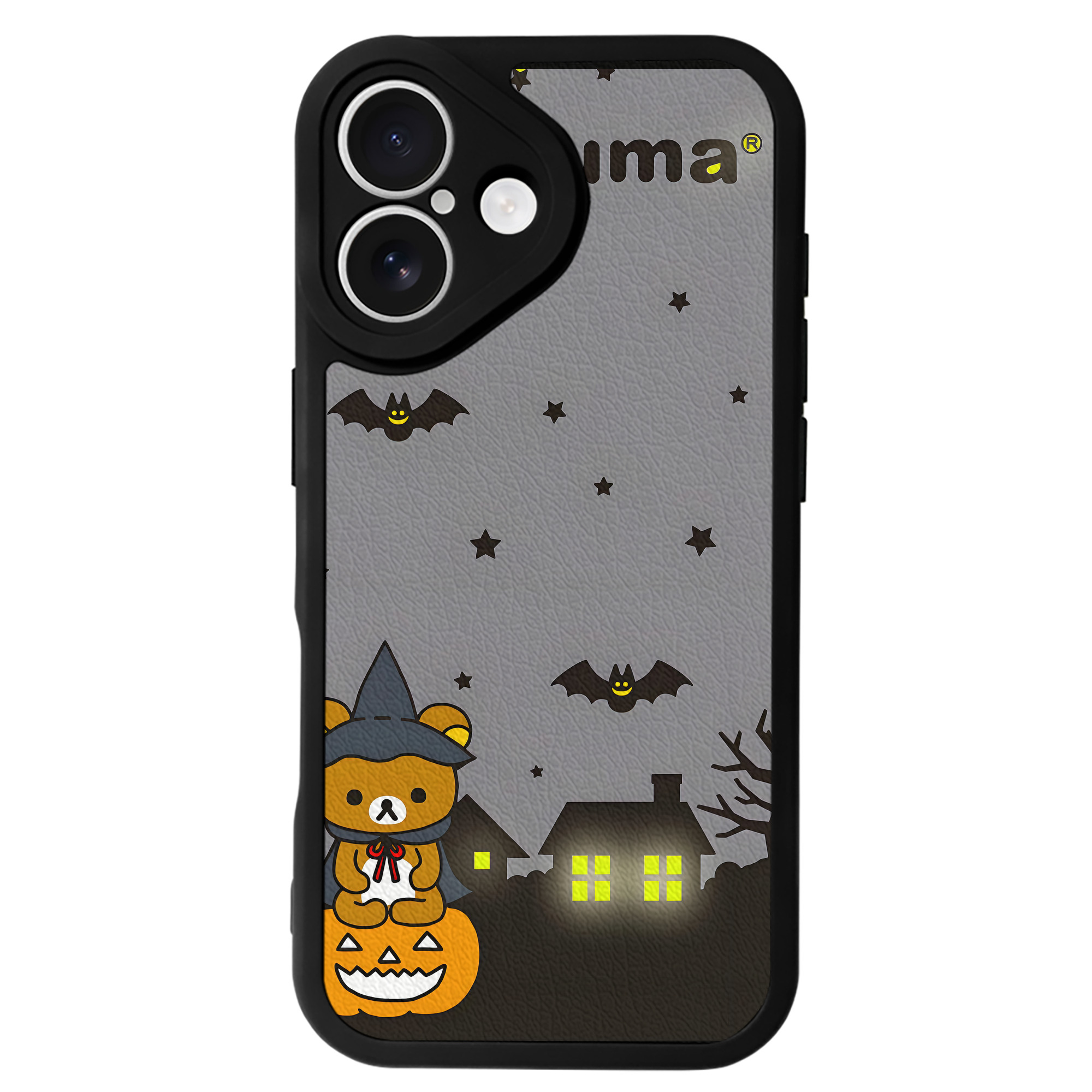 （画像用） リラックマ リラックマ キイロイトリ Rilakkuma Korilakkuma Kiiroitori 【iPhone 16シリーズ対応】シリコンスマホケース（レザー調） 材質：シリコン